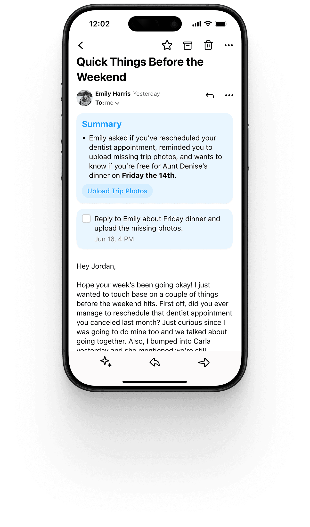 iPhone mockup showing Filo app