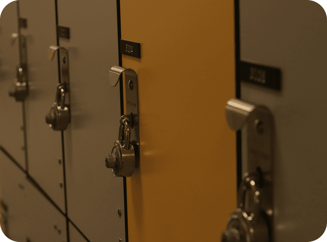 Secure storage lockers