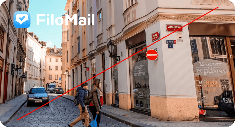 No: Logo placement interferes with busy background.