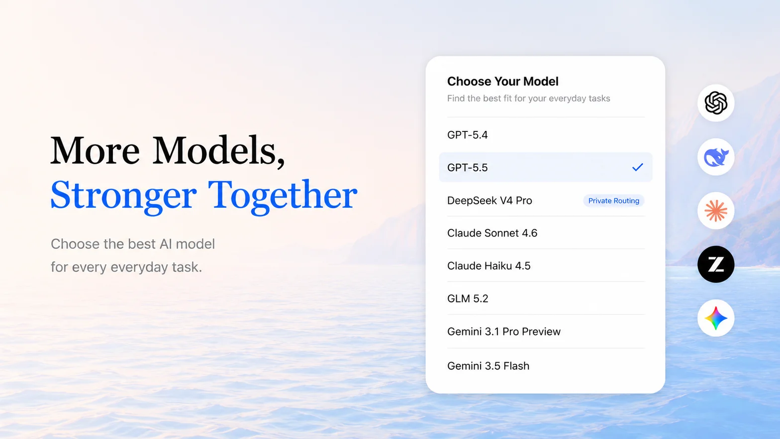 FiloMail model selection overview